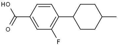 3-fluoro-4-(4-methylcyclohexyl)benzoic acid Structure