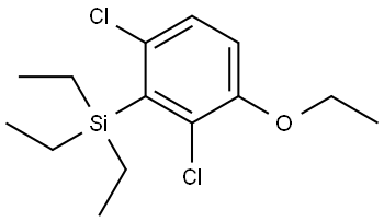 (2,6-dichloro-3-ethoxyphenyl)triethylsilane Structure