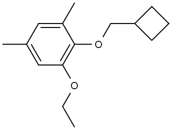 2-(cyclobutylmethoxy)-1-ethoxy-3,5-dimethylbenzene Structure