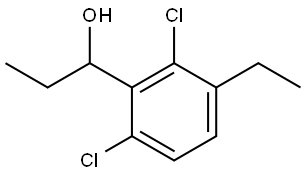 1-(2,6-dichloro-3-ethylphenyl)propan-1-ol Structure