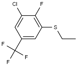 (3-chloro-2-fluoro-5-(trifluoromethyl)phenyl)(ethyl)sulfane Structure