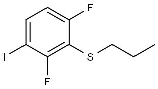 (2,6-difluoro-3-iodophenyl)(propyl)sulfane Structure