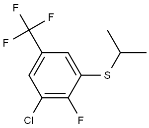 (3-chloro-2-fluoro-5-(trifluoromethyl)phenyl)(isopropyl)sulfane Structure