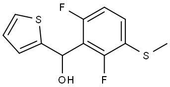 (2,6-difluoro-3-(methylthio)phenyl)(thiophen-2-yl)methanol Structure