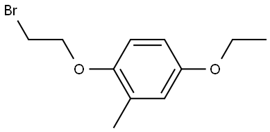 1-(2-bromoethoxy)-4-ethoxy-2-methylbenzene Structure