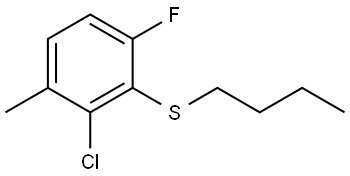 butyl(2-chloro-6-fluoro-3-methylphenyl)sulfane Structure