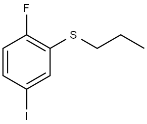 (2-fluoro-5-iodophenyl)(propyl)sulfane Structure