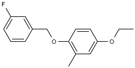 4-ethoxy-1-((3-fluorobenzyl)oxy)-2-methylbenzene Structure