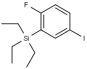 triethyl(2-fluoro-5-iodophenyl)silane Structure