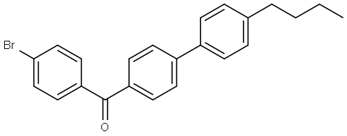 (4-bromophenyl)(4'-butyl-[1,1'-biphenyl]-4-yl)methanone Structure