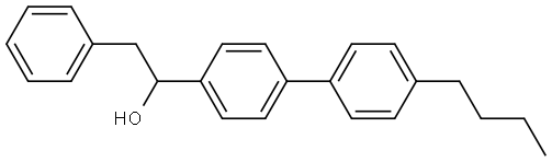 1-(4'-butyl-[1,1'-biphenyl]-4-yl)-2-phenylethanol Structure