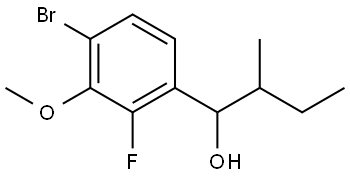 1-(4-bromo-2-fluoro-3-methoxyphenyl)-2-methylbutan-1-ol Structure