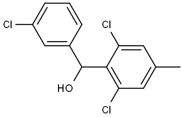 (3-chlorophenyl)(2,6-dichloro-4-methylphenyl)methanol Structure