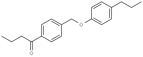 1-(4-((4-propylphenoxy)methyl)phenyl)butan-1-one Structure