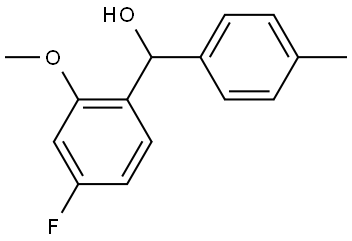 (4-fluoro-2-methoxyphenyl)(p-tolyl)methanol Structure