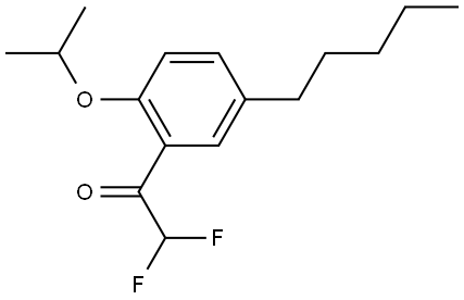 2,2-difluoro-1-(2-isopropoxy-5-pentylphenyl)ethanone Structure