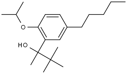 2-(2-isopropoxy-5-pentylphenyl)-3,3-dimethylbutan-2-ol Structure