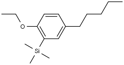 (2-ethoxy-5-pentylphenyl)trimethylsilane Structure