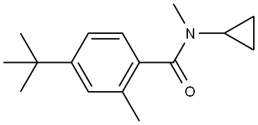 4-(tert-butyl)-N-cyclopropyl-N,2-dimethylbenzamide Structure