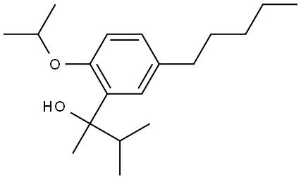 2-(2-isopropoxy-5-pentylphenyl)-3-methylbutan-2-ol Structure