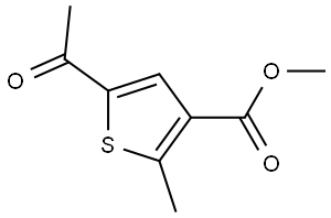 methyl 5-acetyl-2-methylthiophene-3-carboxylate Structure