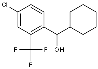 (4-chloro-2-(trifluoromethyl)phenyl)(cyclohexyl)methanol Structure