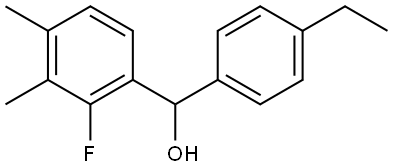 (4-ethylphenyl)(2-fluoro-3,4-dimethylphenyl)methanol Structure