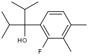 3-(2-fluoro-3,4-dimethylphenyl)-2,4-dimethylpentan-3-ol Structure