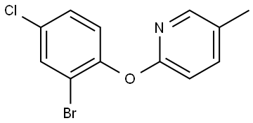 2-(2-bromo-4-chlorophenoxy)-5-methylpyridine Structure