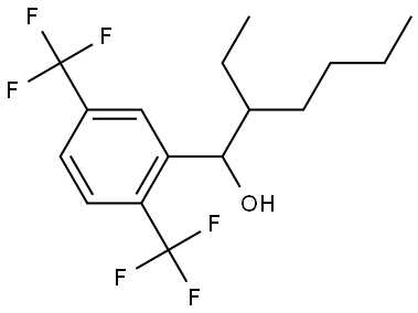 1-(2,5-bis(trifluoromethyl)phenyl)-2-ethylhexan-1-ol Structure