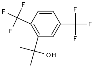 2-(2,5-bis(trifluoromethyl)phenyl)propan-2-ol Structure