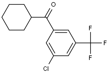 (3-chloro-5-(trifluoromethyl)phenyl)(cyclohexyl)methanone Structure