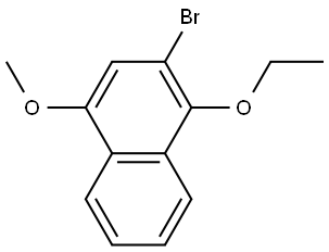 2-bromo-1-ethoxy-4-methoxynaphthalene Structure