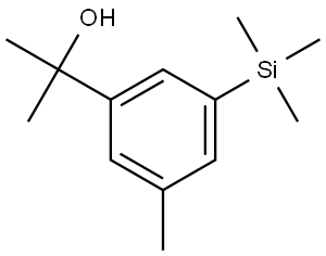 2-(3-methyl-5-(trimethylsilyl)phenyl)propan-2-ol Structure