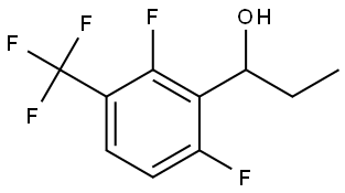 1-(2,6-difluoro-3-(trifluoromethyl)phenyl)propan-1-ol Structure