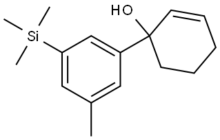 3'-methyl-5'-(trimethylsilyl)-1,2,3,4-tetrahydro-[1,1'-biphenyl]-1-ol Structure