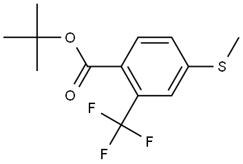 tert-butyl 4-(methylthio)-2-(trifluoromethyl)benzoate Structure