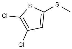 2,3-dichloro-5-(methylthio)thiophene Structure