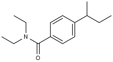 4-(sec-butyl)-N,N-diethylbenzamide Structure