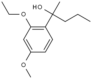 2-(2-ethoxy-4-methoxyphenyl)pentan-2-ol Structure