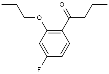 1-(4-fluoro-2-propoxyphenyl)butan-1-one Structure