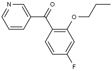 (4-fluoro-2-propoxyphenyl)(pyridin-3-yl)methanone Structure