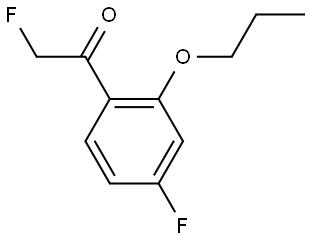 2-fluoro-1-(4-fluoro-2-propoxyphenyl)ethanone Structure