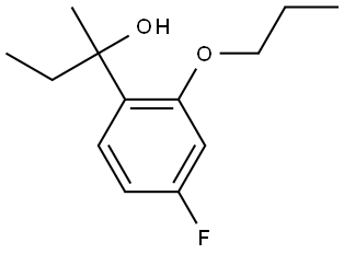 2-(4-fluoro-2-propoxyphenyl)butan-2-ol Structure