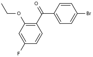 (4-bromophenyl)(2-ethoxy-4-fluorophenyl)methanone Structure