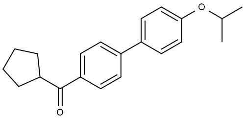 cyclopentyl(4'-isopropoxy-[1,1'-biphenyl]-4-yl)methanone Structure