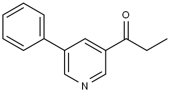 1-(5-phenylpyridin-3-yl)propan-1-one Structure