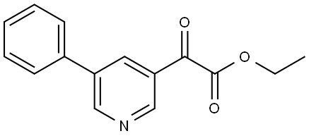 ethyl 2-oxo-2-(5-phenylpyridin-3-yl)acetate Structure