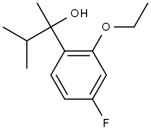 2-(2-ethoxy-4-fluorophenyl)-3-methylbutan-2-ol Structure