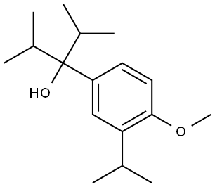 3-(3-isopropyl-4-methoxyphenyl)-2,4-dimethylpentan-3-ol Structure